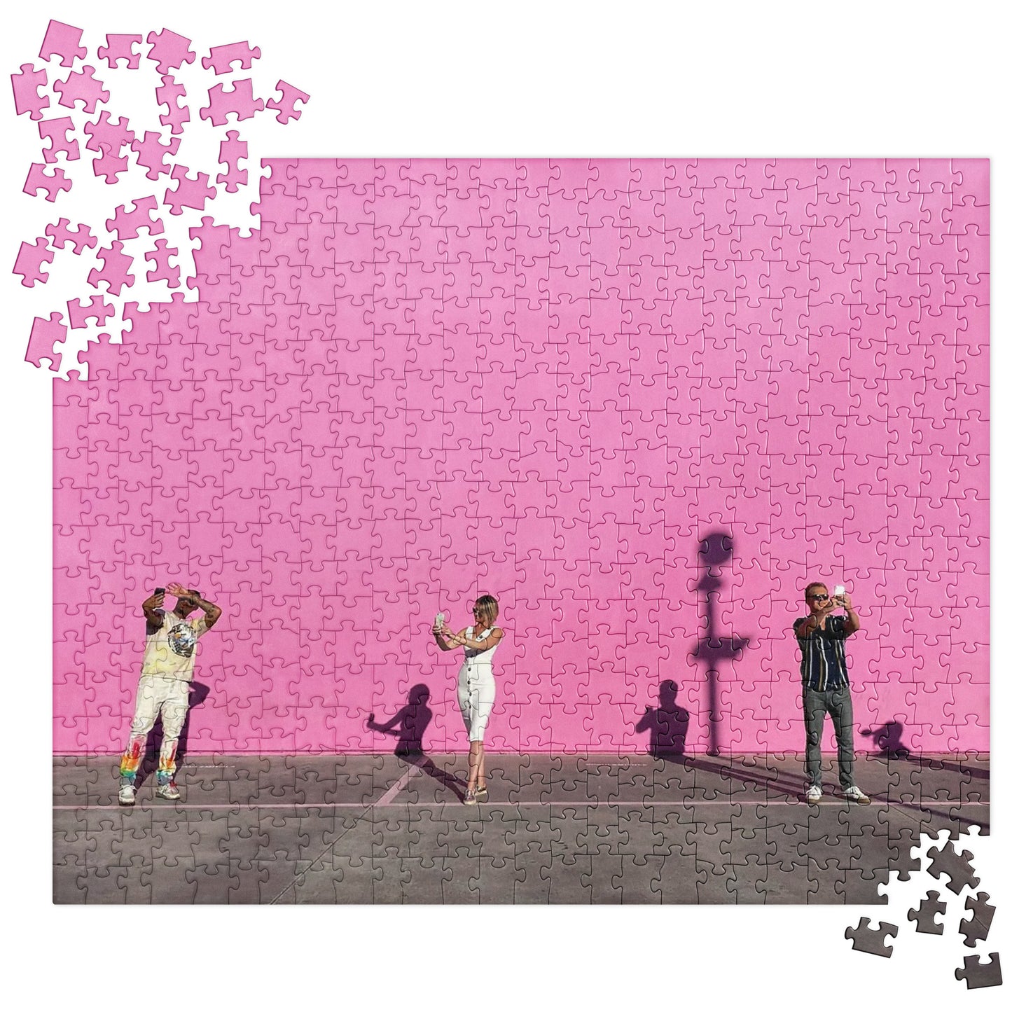 The Pink Wall Jigsaw Puzzle